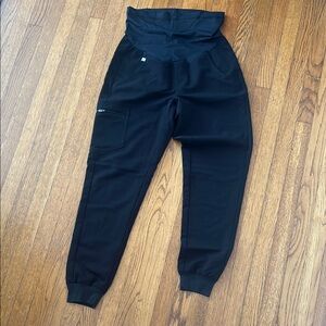 Maternity Figs Black Jogger Sweatpants